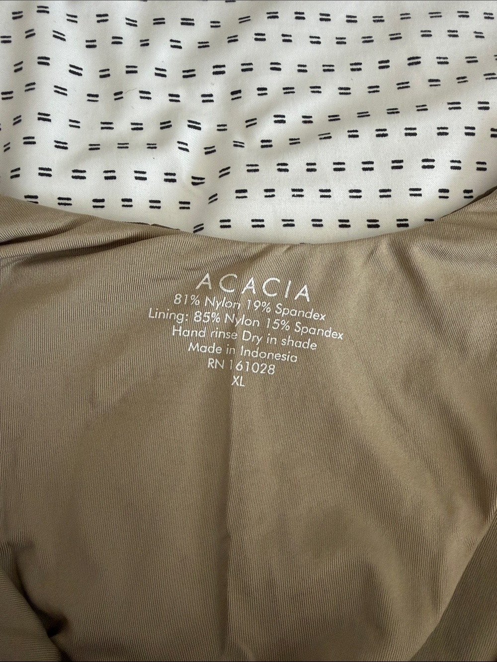 acacia swimwear Olive Mesh One-Piece Swimsuit - Picture 3 of 4